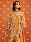 Komen Supima Cotton Mustard Kurta Set