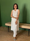Kora Supima Cotton White Kurta Set