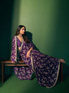 Kavya Organza Purple Saree