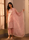 Tesni Supima Cotton Light Pink Kurta Set