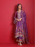 Osha Cupro Satin Purple Kurta Set