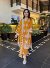 Sydney Cupro Silk Orange Kurta Set