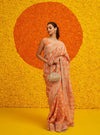 Rangrez Royal Tissue Burnt Orange Saree