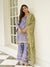 Manwa Linen Satin Violet Kurta Set