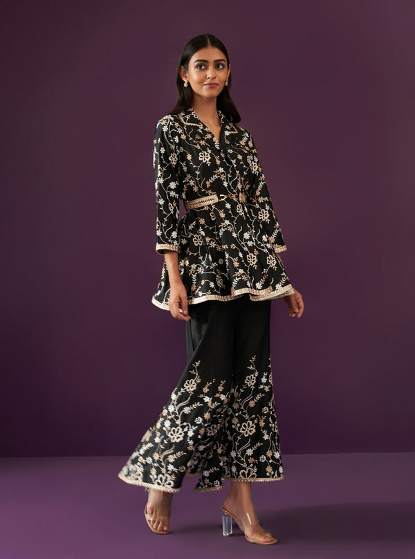 Preeda Pima Satin Black Co-ord Set