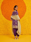 Faye Banarsi Purple Kurta Set