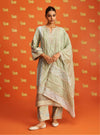 Anya Pima Satin Green Kurta Set