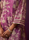 Sunee Organza Grape Kurta Set