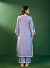 Rimi Supima Cotton Steel Blue Kurta Set