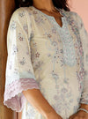 Nair Supima Cotton Off White Kurta Set