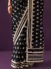 Miah Organza Black Saree