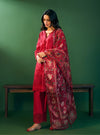 Riva Supima Cotton Red Kurta Set