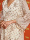 Suwanni Organza Off White Kurta Set