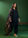 Riva Supima Cotton Black Kurta Set