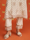 Suwanni Organza Off White Kurta Set