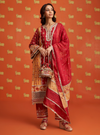 Anya Pima Satin Red Kurta Set