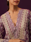 Briar Cupro Satin Purple Kurta Set