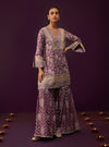 Briar Cupro Satin Purple Kurta Set