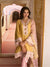 Survani Bemberg Satin Mustard Kurta With Pink Salwar