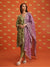 Callaia Cupro Satin Moss Green Kurta Set