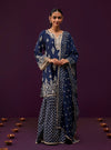 Aree Pima Satin Navy Kurta Set