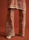Vaari Luxe Tissue Red Kurta Set