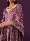 Florian Cupro Satin Purple kaftan