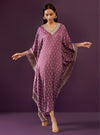 Florian Cupro Satin Purple kaftan