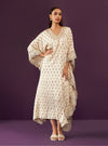 Florian Cupro Satin Off White kaftan