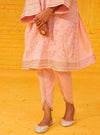 Abria Supima Cotton Pink Kurta with Dhoti Pant Set