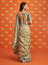 Aniyah Banarsi Moss Green Saree