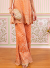 Araj Royal Tissue Burnt Orange Top Set