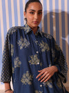 Gema Linen Navy Kurta Set