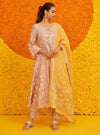 Saathiya Organza Satin Pink Kurta Set