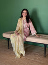 Intira Tissue Linen Pink Kurta Set