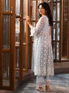 Souri Organza Light Blue Anarkali Kurta Set