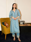 Tessa Wool Light Blue Kurta Set