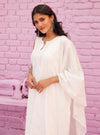 Neel Supima Cotton Off White Kurta with Salwar Set