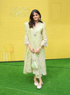 Aulia Organza Lime Green Kurta Set