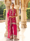Jivara Bemberg Satin Fuschia Kurta Set