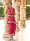 Jivara Bemberg Satin Fuschia Kurta Set