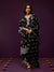 Emon Cupro Satin Black Kurta Set