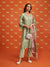 Pensri Pima Satin Green Kurta Set