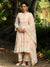 Neesa Organza Beige Anarkali Kurta Set