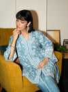 Greta Wool Light Blue Kurta Set