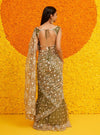 Jogi Net Moss Green Saree