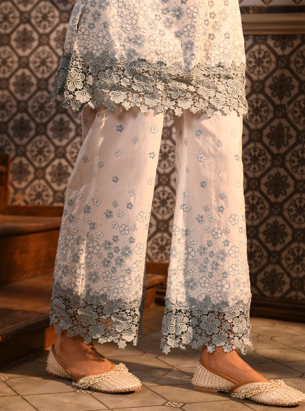 Amiya Supima Cotton White Kurta Set