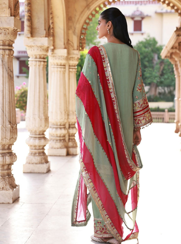 Noreya Lawn Sage Green Kurta Set
