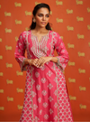 Itsara Supima Cotton Fuschia Kurta Set