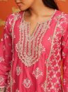 Itsara Supima Cotton Fuschia Kurta Set